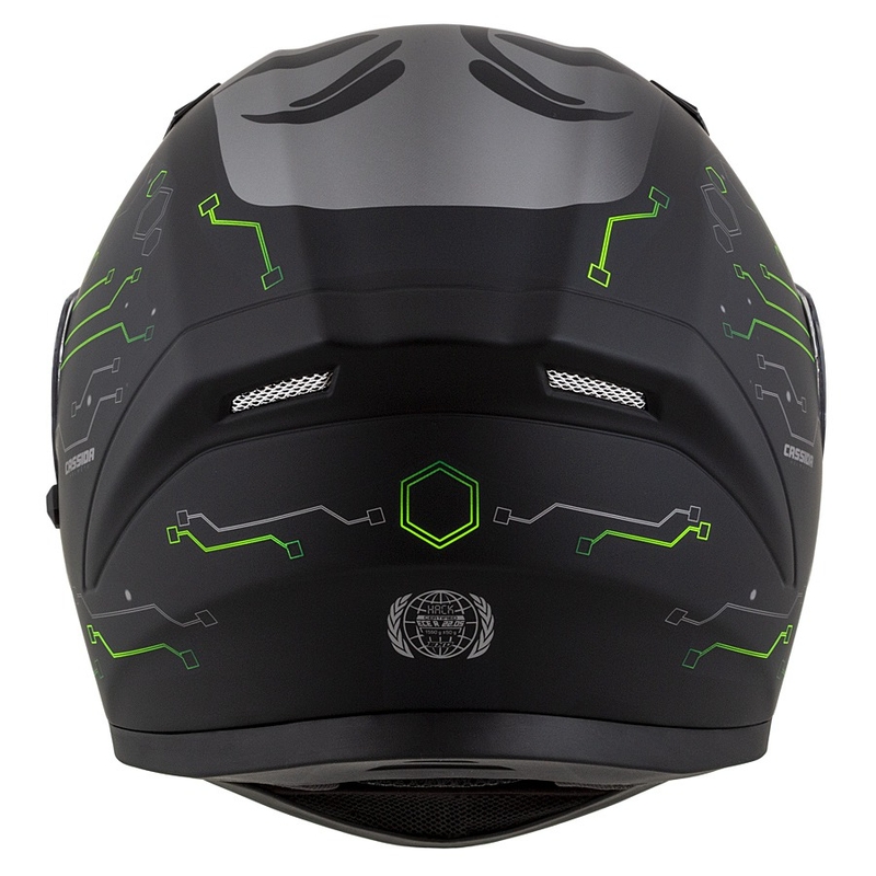 Casca de motocicletă Cassida 3.0 Hack Integral Verde-Negru Mat