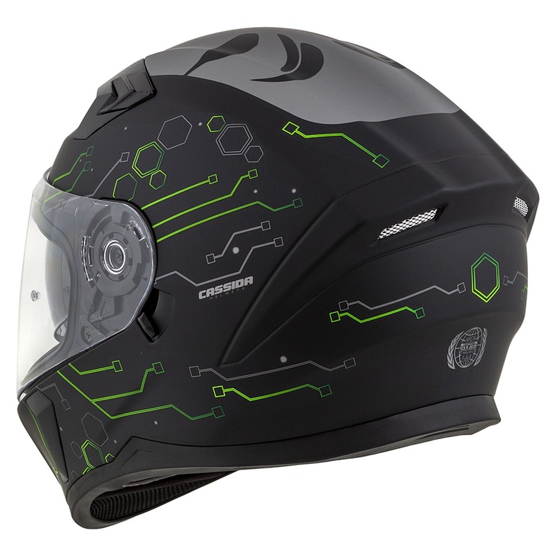 Casca de motocicletă Cassida 3.0 Hack Integral Verde-Negru Mat