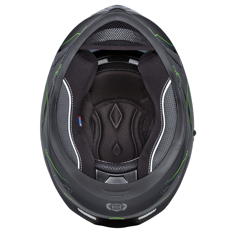 Casca de motocicletă Cassida 3.0 Hack Integral Verde-Negru Mat