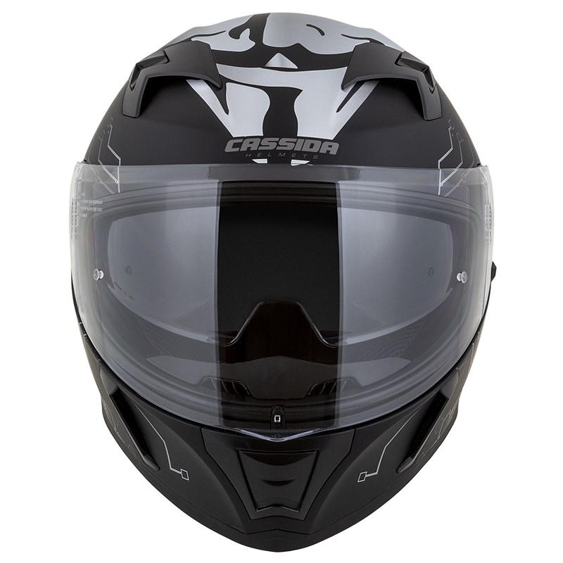 Cască de motocicletă Cassida 3.0 Hack Vision Integral gri-argintiu-negru mat lichidare