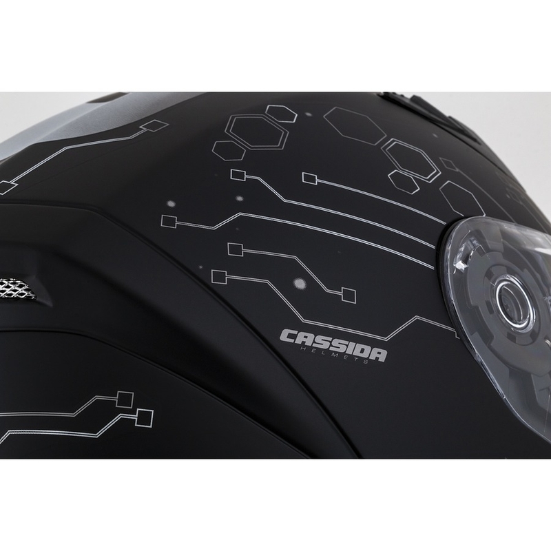 Cască de motocicletă Cassida 3.0 Hack Vision Integral gri-argintiu-negru mat lichidare