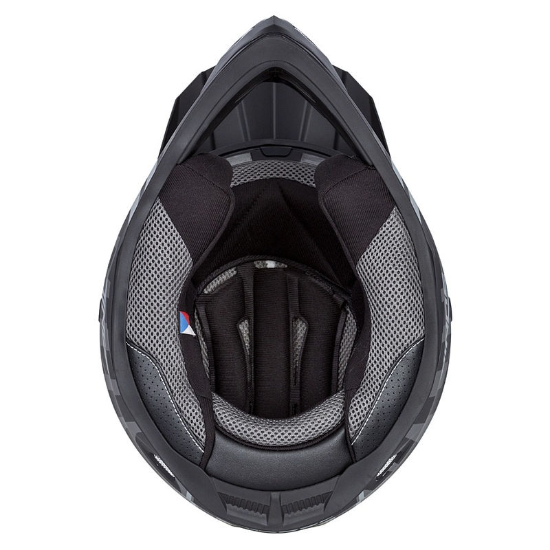 Casca de motocross Cassida Cross Cup Sonic negru-gri mat  mată lichidare