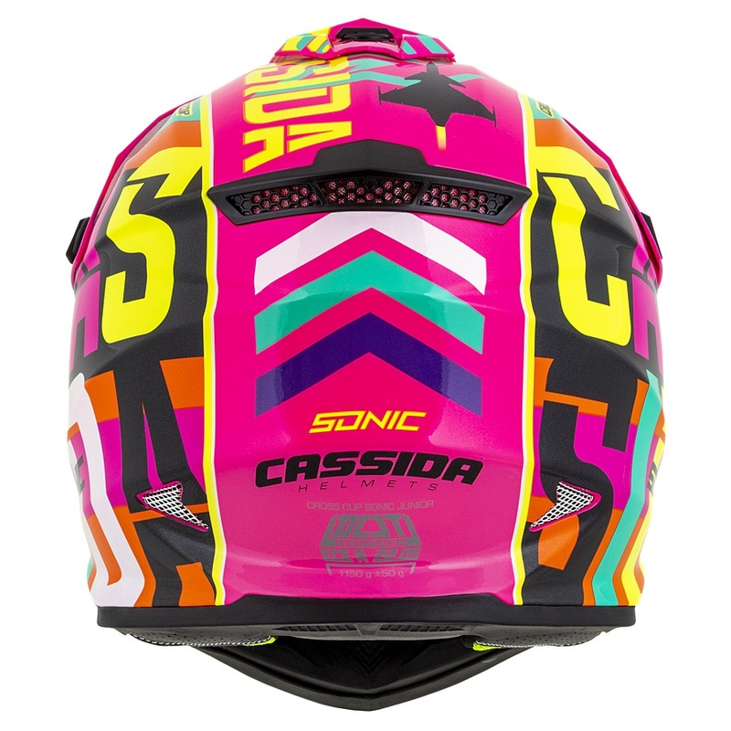 Cască de motocross pentru copii Cassida Cross Cup Sonic Junior multicolor