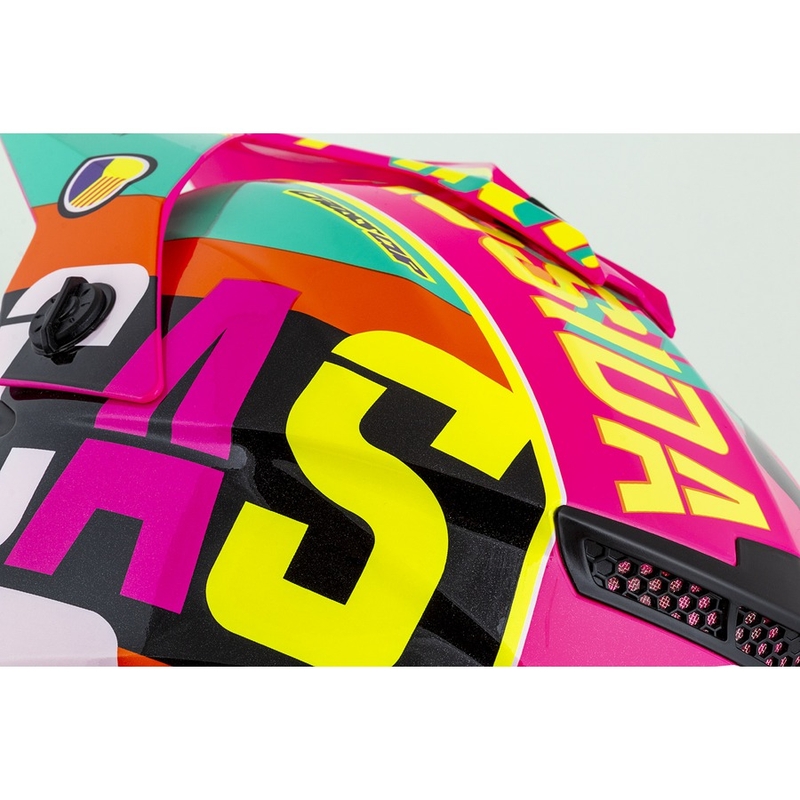 Cască de motocross pentru copii Cassida Cross Cup Sonic Junior multicolor