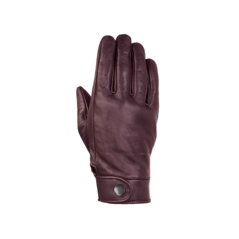 Mănuși de motocicletă pentru femei 4SQUARE Dandy roșu burgundy  lichidare