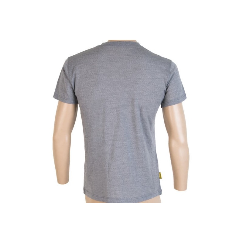 Cămașă funcțională pentru bărbați Sensor Merino Active PT Compass gri - mânecă scurtă lichidare