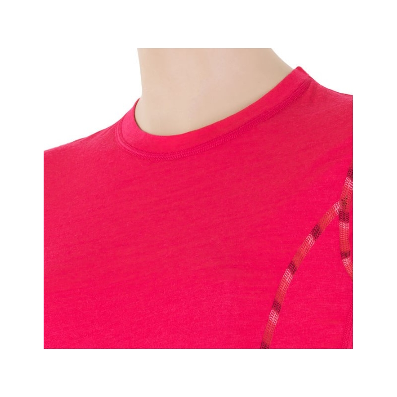 Tricou funcțional pentru femei Sensor Merino Air roz - mânecă scurtă lichidare