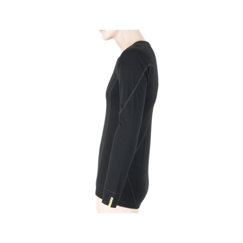 Cămașă funcțională pentru bărbați Sensor Merino Active negru - mânecă lungă lichidare
