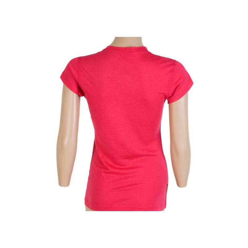 Tricou funcțional pentru femei Sensor Merino Active roz - mânecă scurtă lichidare