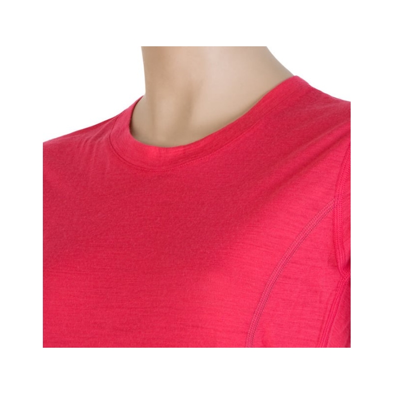 Tricou funcțional pentru femei Sensor Merino Active roz - mânecă scurtă lichidare
