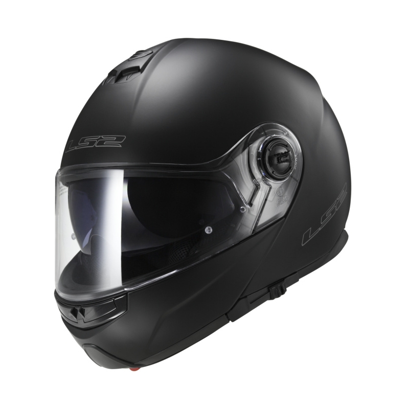 Cască de motocicletă LS2 FF325 Strobe Black Matte Flip-up Helmet pentru motociclete