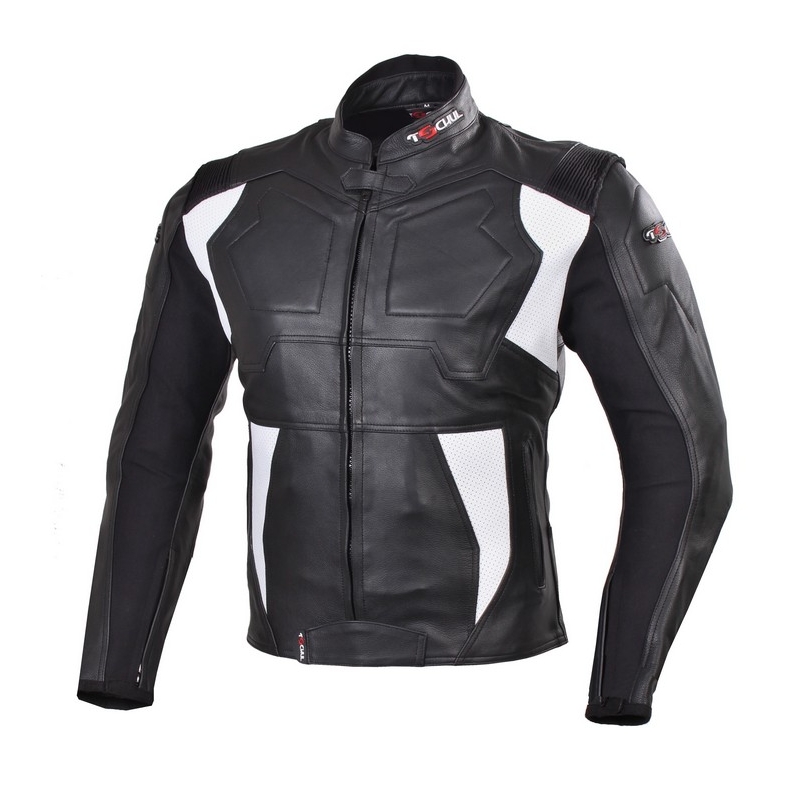 Jachetă de motociclete Tschul 850 negru și alb lichidare