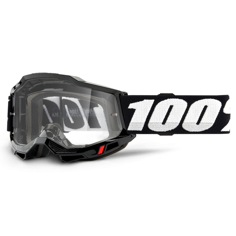 Ochelari de motocross 100% ACCURI 2 negru (plexi clar) lichidare