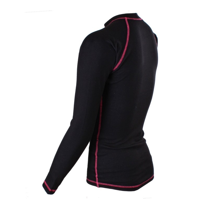 Tricou termic cu mânecă lungă RSA Heat negru și roz