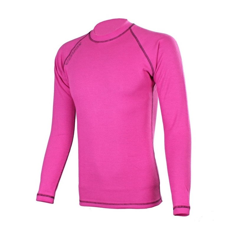 Tricou termic RSA Heat roz-negru cu mânecă lungă