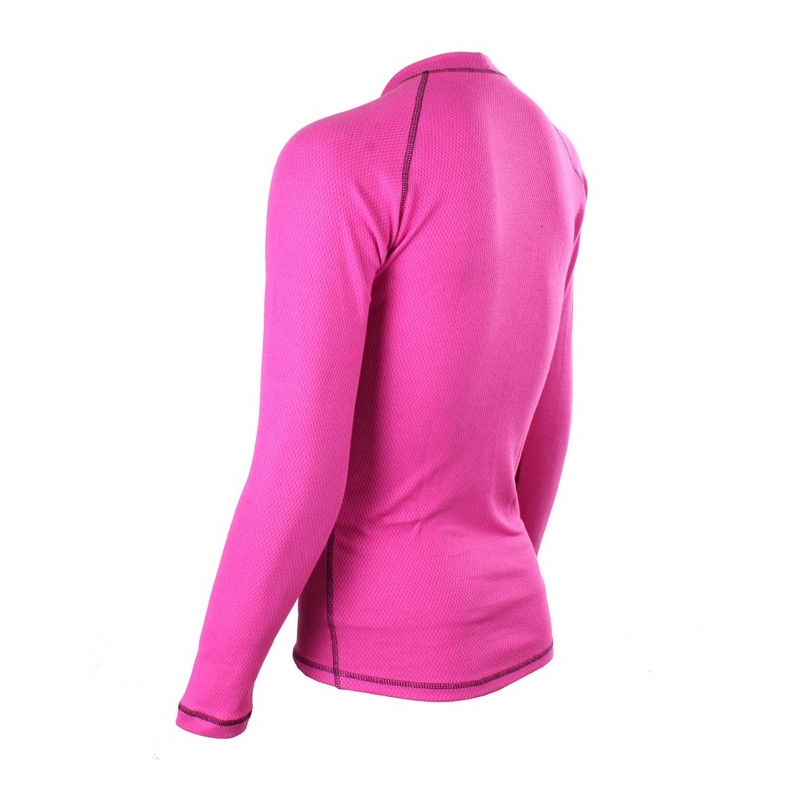 Tricou termic RSA Heat roz-negru cu mânecă lungă