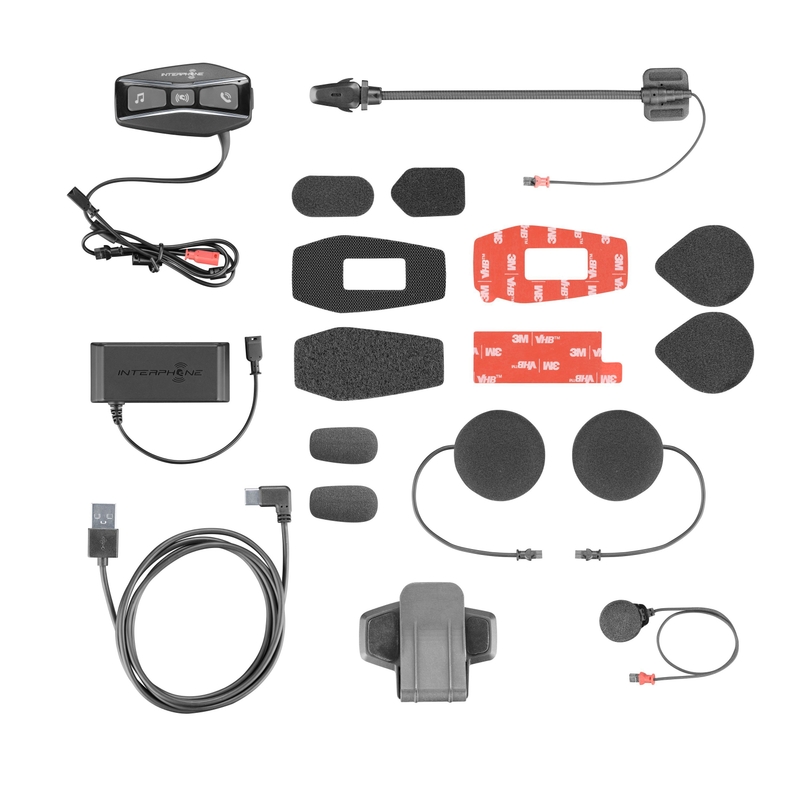 Interfon Bluetooth handsfree U-COM4 - Pachet unic