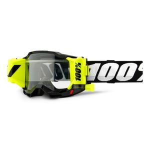 Ochelari de motocros 100% ACCURI 2 Roll-Off negru (plexi transparent)
