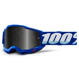 Ochelari de motocros 100% ACCURI 2 albastru (plexi fumuriu)