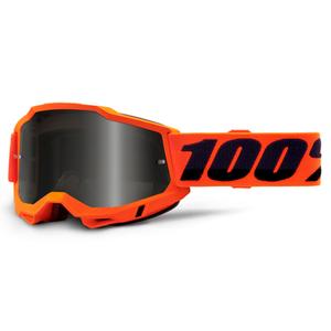 Ochelari de motocros 100% ACCURI 2 portocaliu (plexi fumuriu)