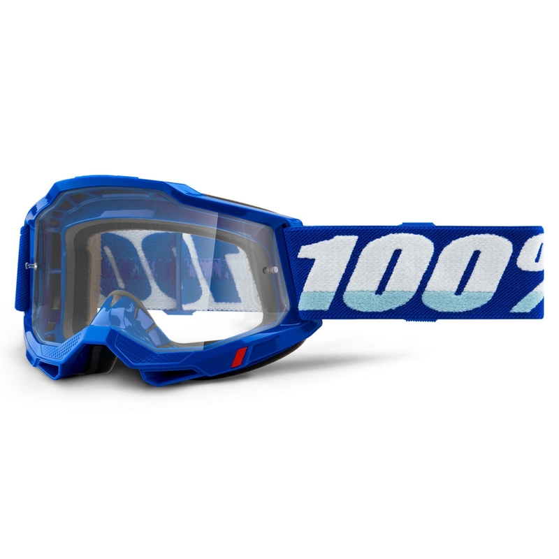 Ochelari de motocros 100% ACCURI 2 OTG albastru (plexi transparent)