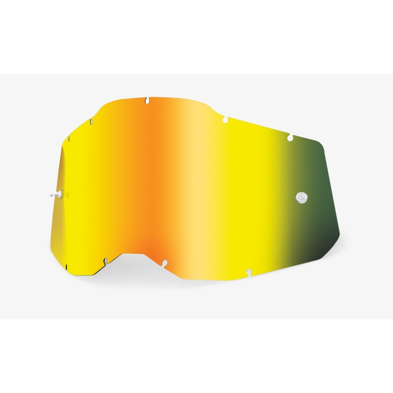 Plexi 100% Racecraft 2/Accuri 2/Strata 2 oglindă aurie (anti-ceață)