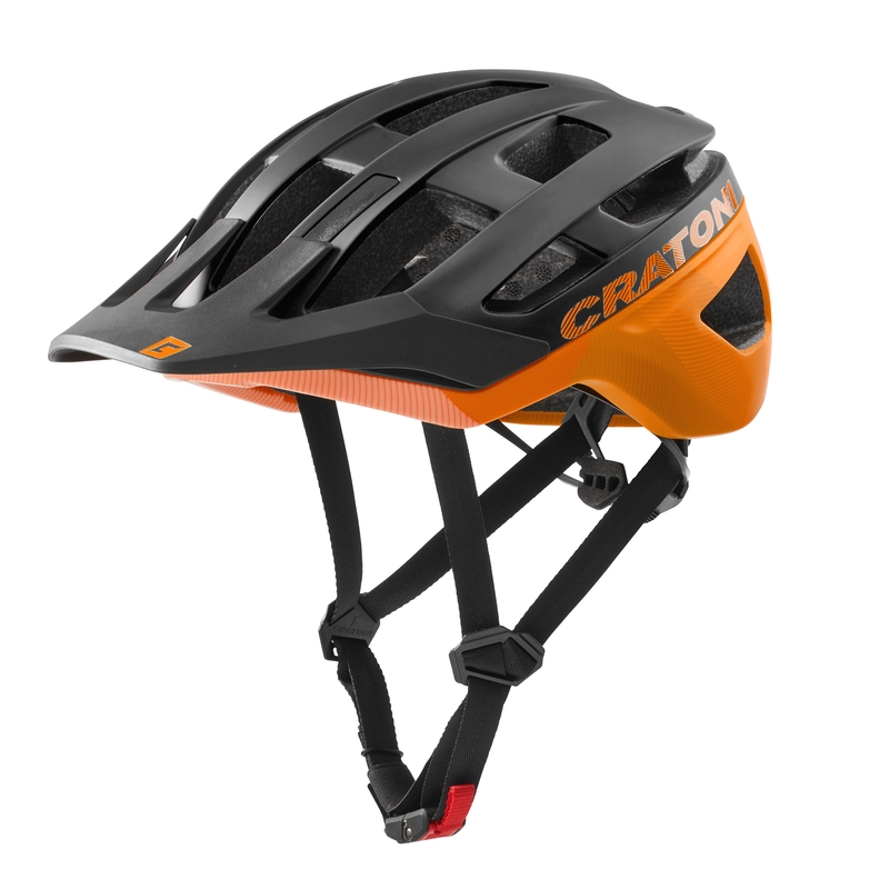 Cască de ciclism CRATONI AllRace negru-fluo portocaliu lichidare