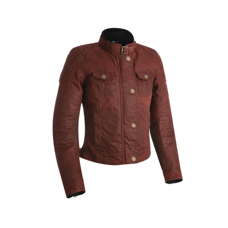 Jacheta de motociclete Oxford Holwell Brown pentru femei