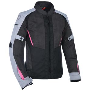 Jachetă de motocicletă Oxford Iota 1.0 Air Black-Grey-Pink pentru femei