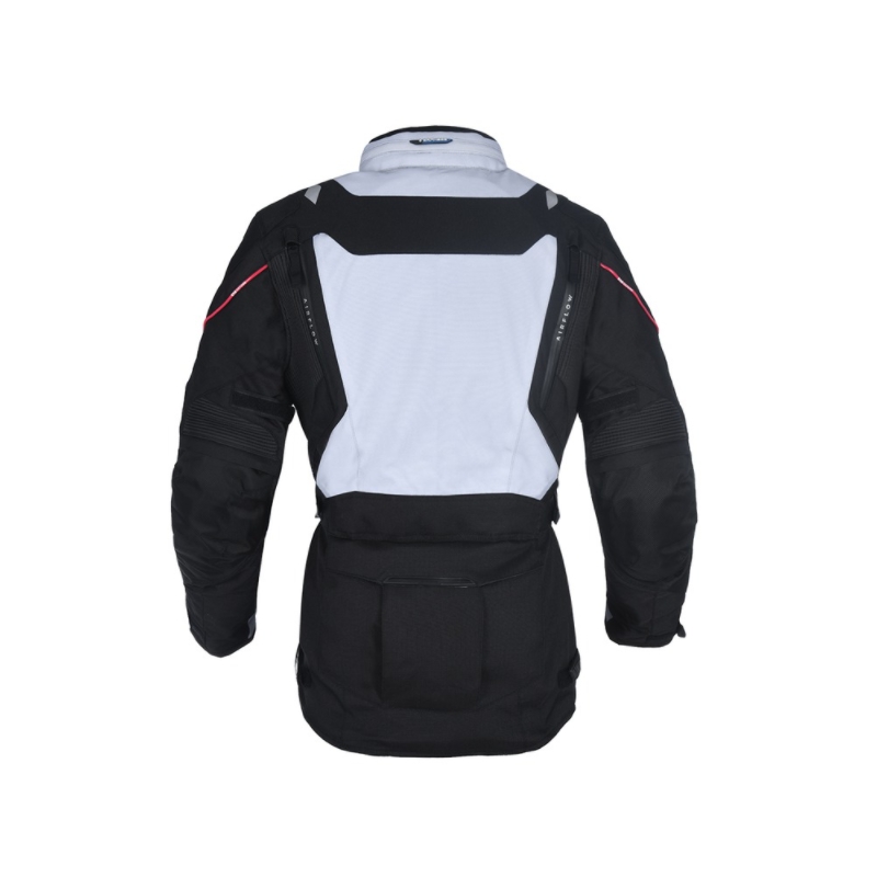 Jachetă de motocicletă Oxford Montreal 3.0 negru-gri-roșu-roz pentru femei