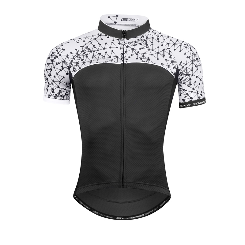 Jersey FORCE Finisher gri și alb - mânecă scurtă lichidare