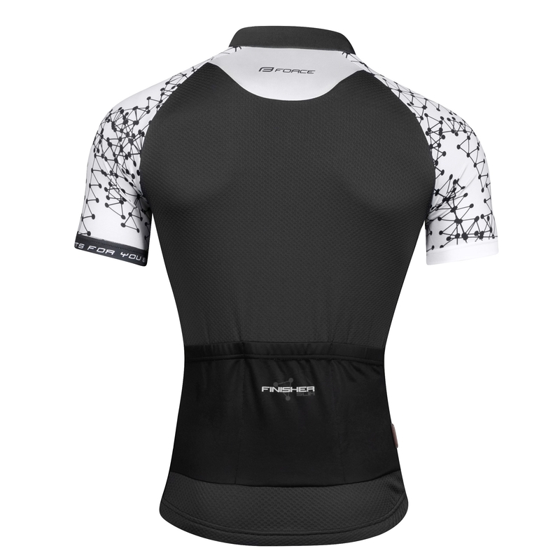 Jersey FORCE Finisher gri și alb - mânecă scurtă lichidare