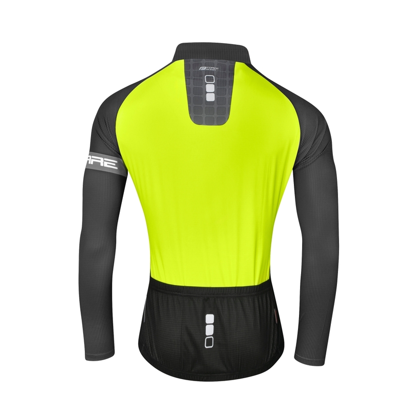 Jersey FORCE Square gri-galben-fluo - mânecă lungă lichidare