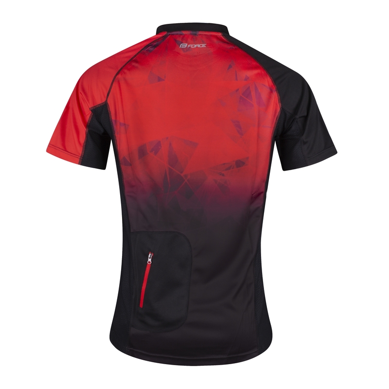 Jersey FORCE MTB Core roșu-negru lichidare