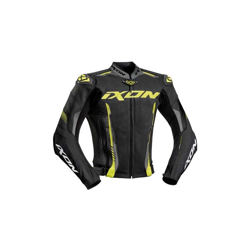Jacheta de motociclete IXON Vortex 2 negru-galben-fluo lichidare