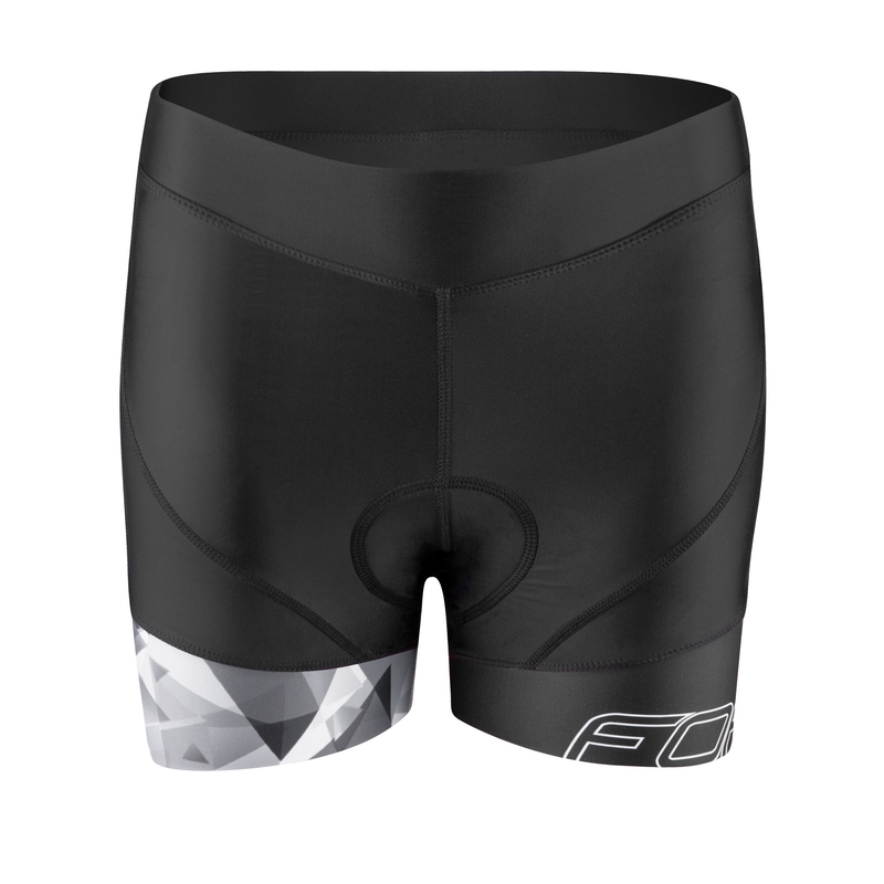 Pantaloni scurți pentru femei FORCE Mini negru-gri lichidare