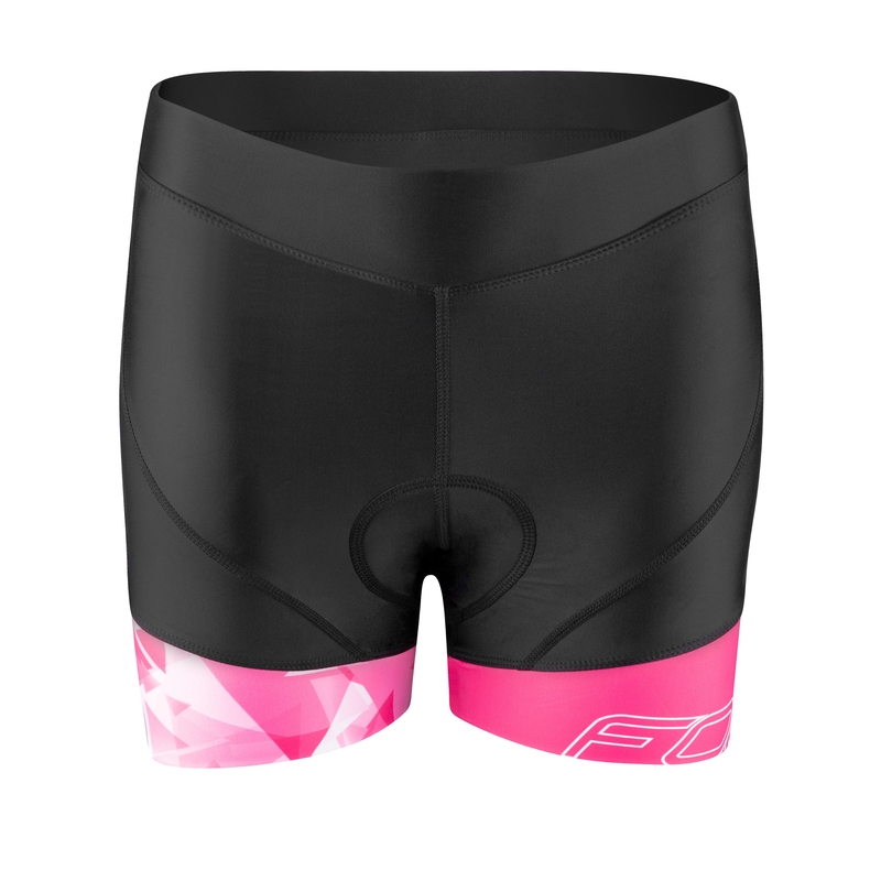 Pantaloni scurți pentru femei FORCE Mini Shorts negru și roz lichidare