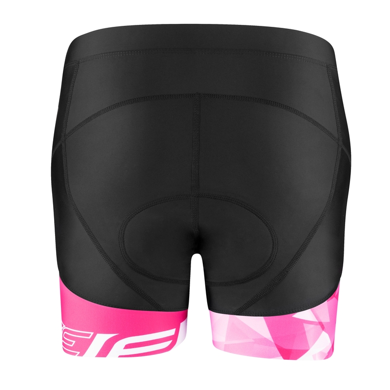 Pantaloni scurți pentru femei FORCE Mini Shorts negru și roz lichidare