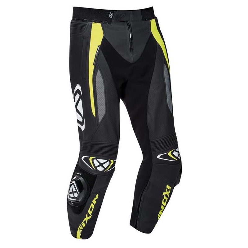 IXON Vortex 2 pantaloni de motocicletă negru-galben-fluo