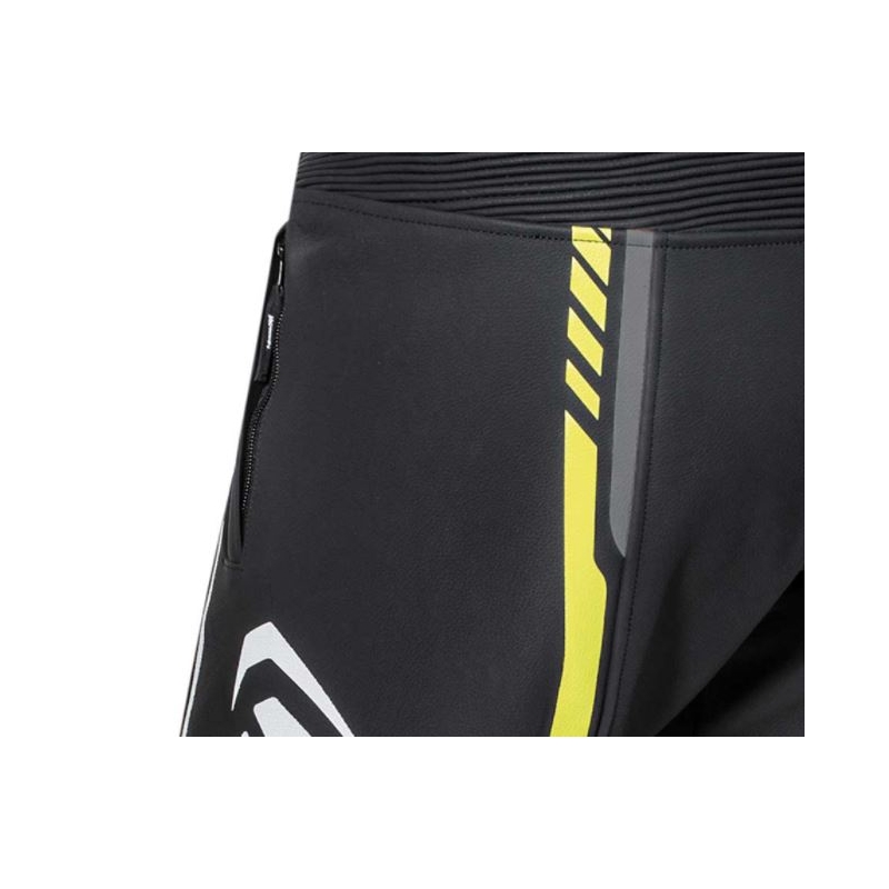 IXON Vortex 2 pantaloni de motocicletă negru-galben-fluo