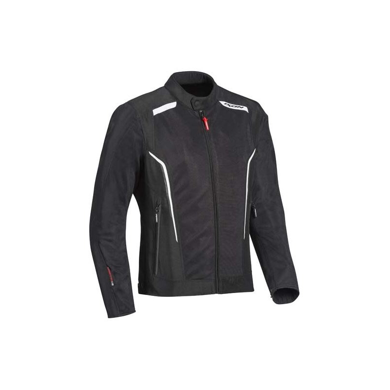 Jachetă de motociclete IXON Cool Air negru și alb lichidare