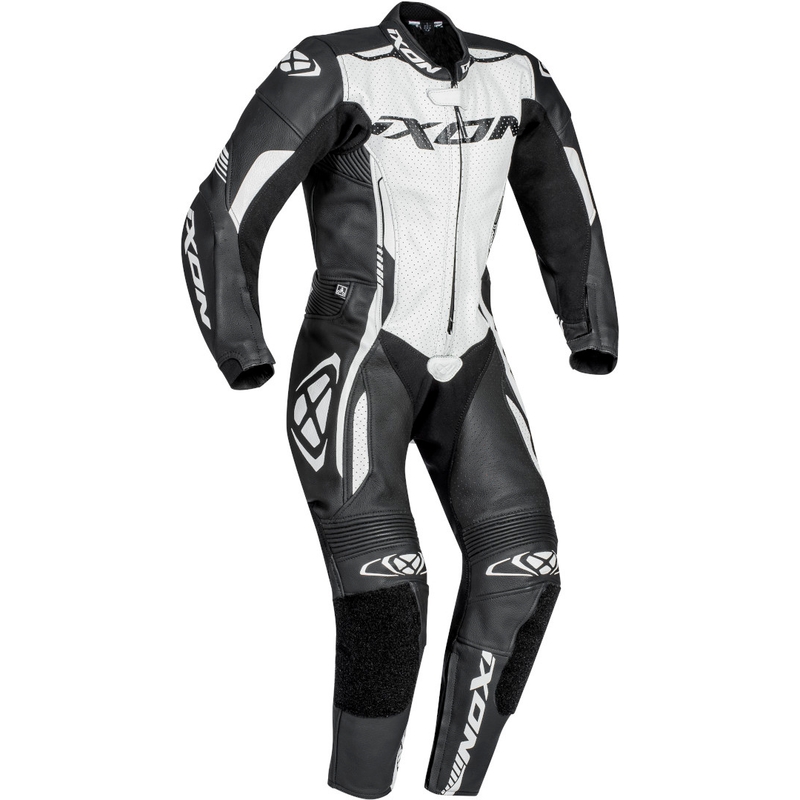 IXON Vortex Negru și alb negru și alb Motociclete Coverall pentru copii výprodej lichidare