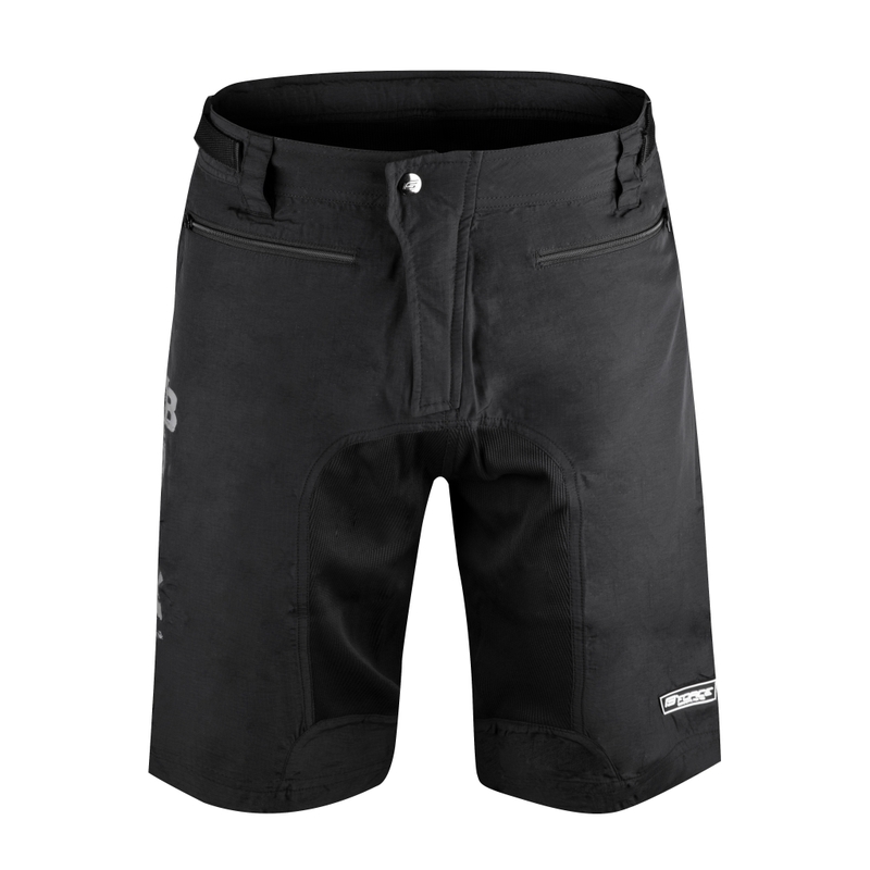 Pantaloni scurți FORCE MTB-11 negru lichidare