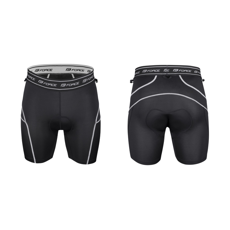 Pantaloni scurți FORCE MTB-11 negru lichidare