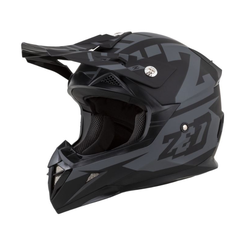 Cască de motocros ZED X1.9 negru-gri mat