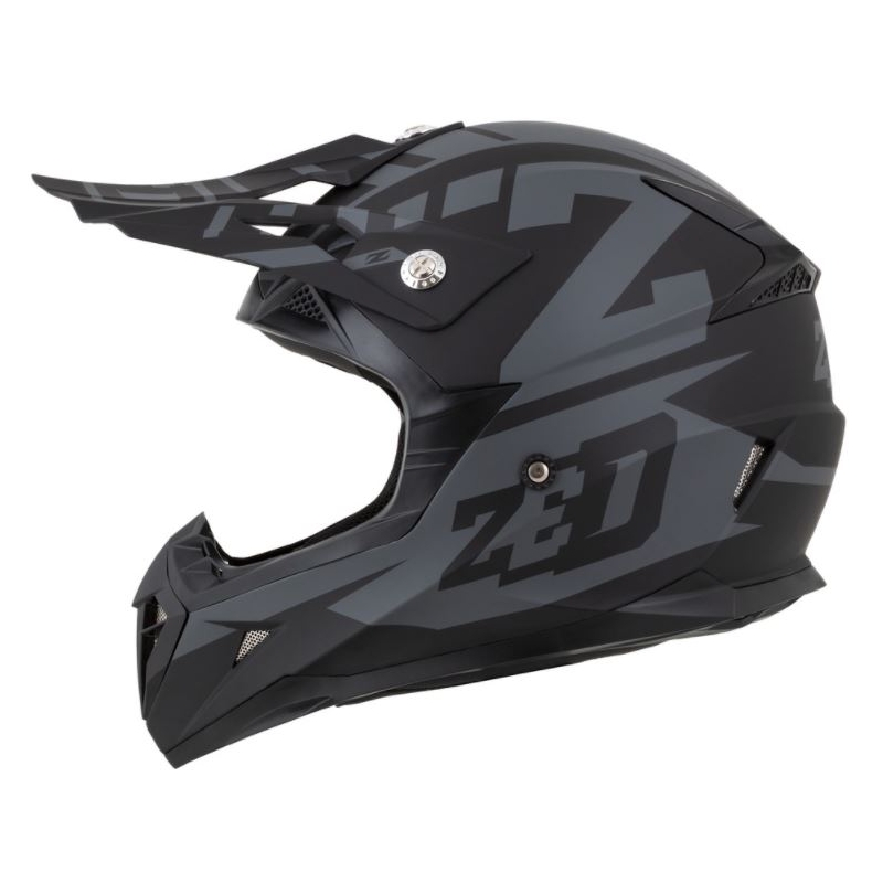 Cască de motocros ZED X1.9 negru-gri mat