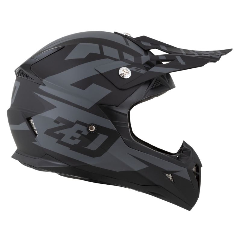 Cască de motocros ZED X1.9 negru-gri mat