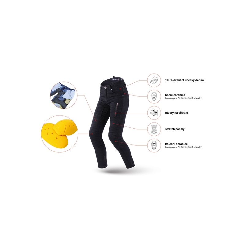 Blugi de dama Street Racer Stretch II Slim fit CE negri