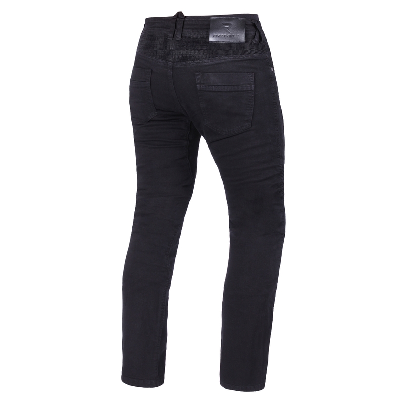 Blugi motociclisți Street Racer Stretch II CE Cropped negri