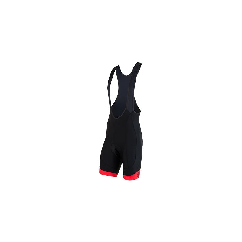 Pantaloni scurți cu bretele Sensor Race negru-roșu lichidare